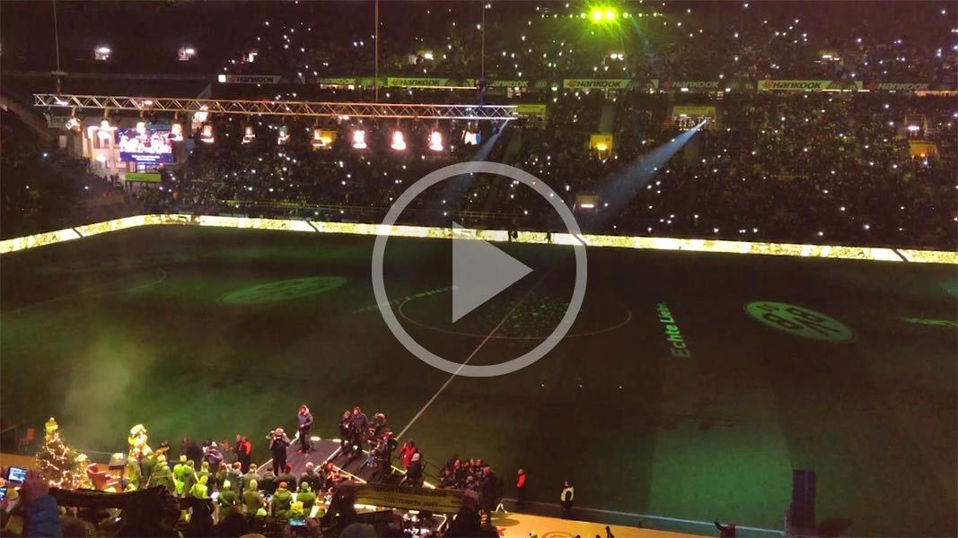 Video:  Weihnachtssingen im Dortmunder Stadion 01